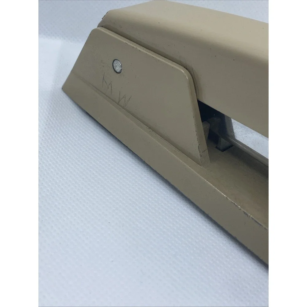 Vintage Retro Swingline 747 94-41 Metal Stapler Tan & Brown USA Tested Works